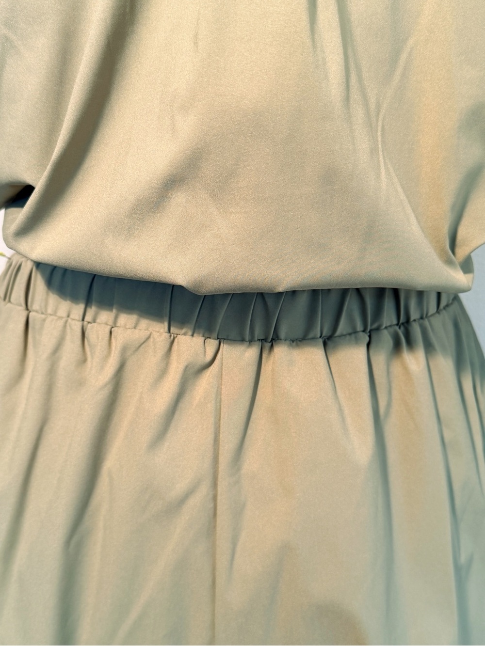 Almost Famous Sage Green Khaki Utility Jumpsuit M - Picture 7 of 11